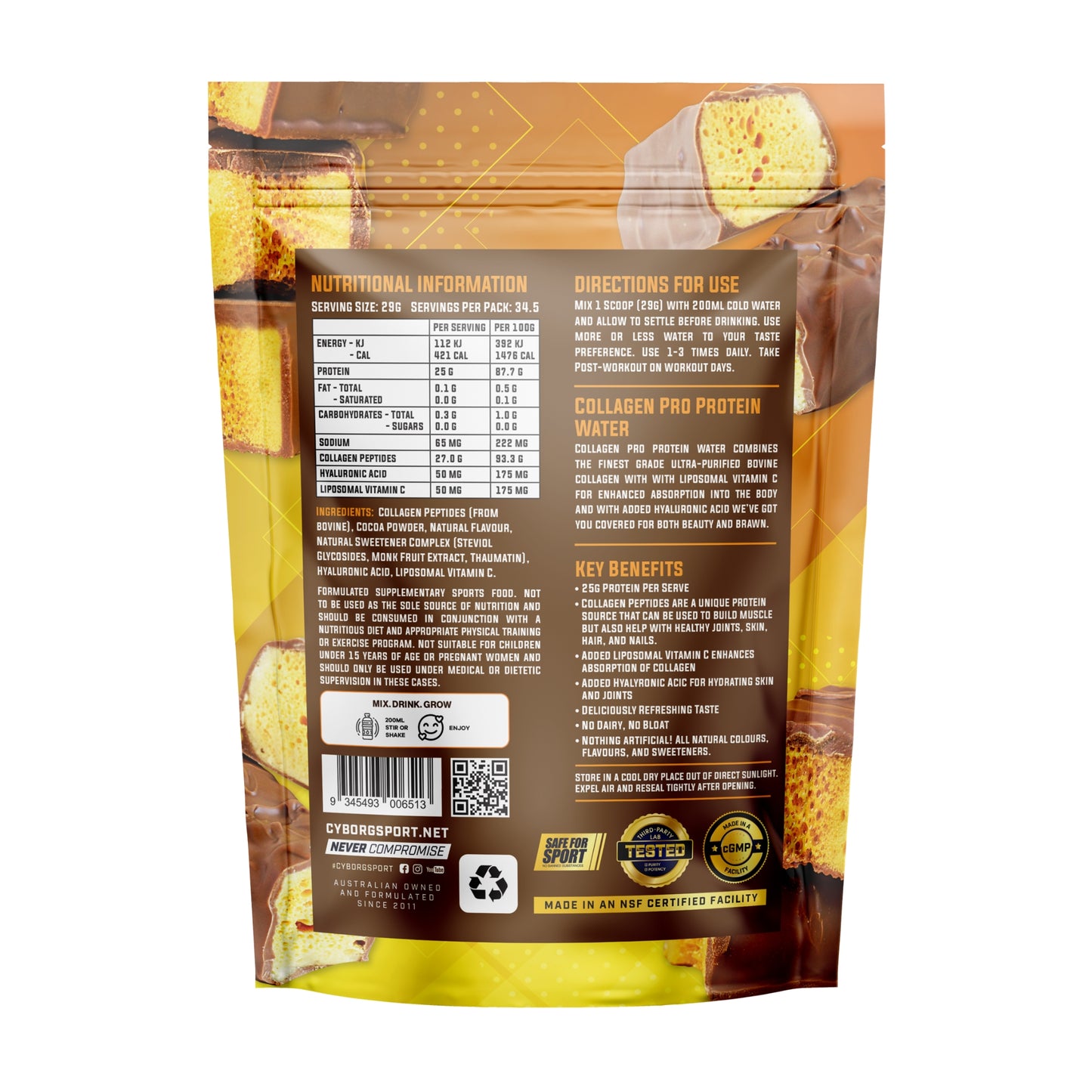 Cyborg Sport Collagen Pro Protein Water