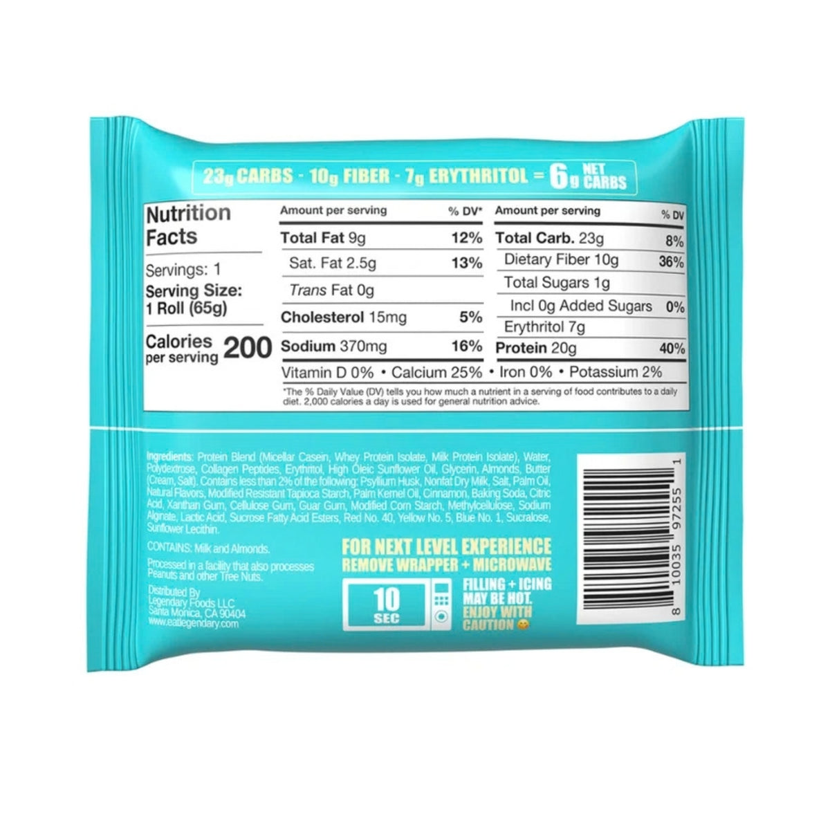 Legendary Foods Protein Sweet Roll