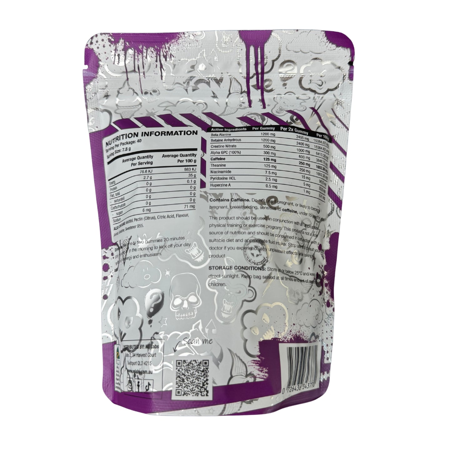 Nature Gains Gotcha Pre-Workout Gummies