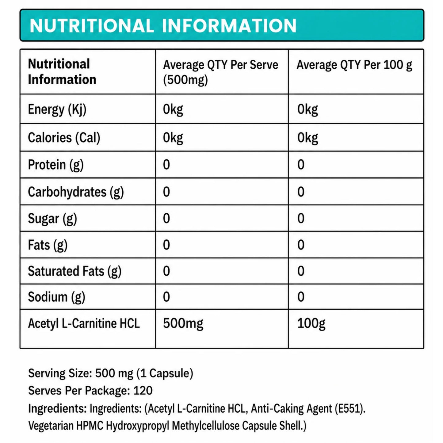 Primabolics Acetyl L-Carnitine Capsules