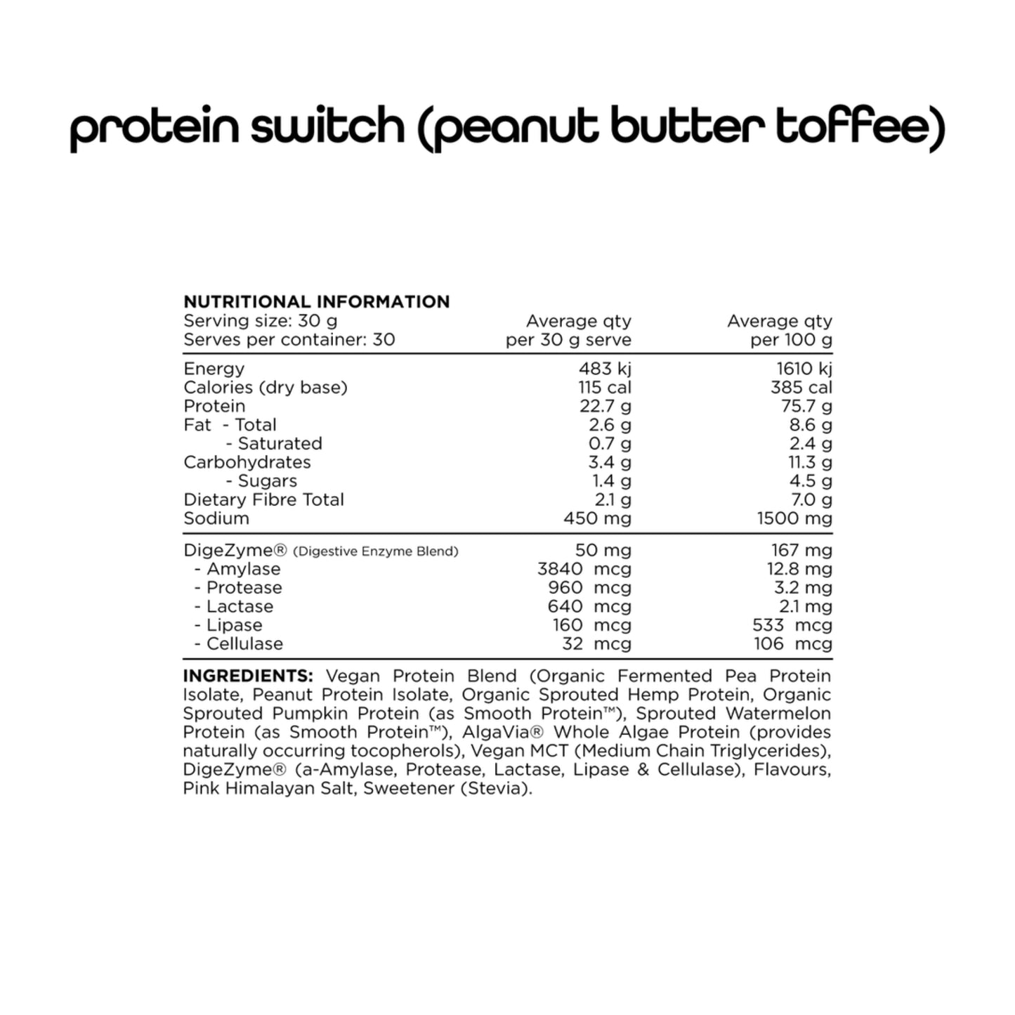 Switch Nutrition Protein Switch