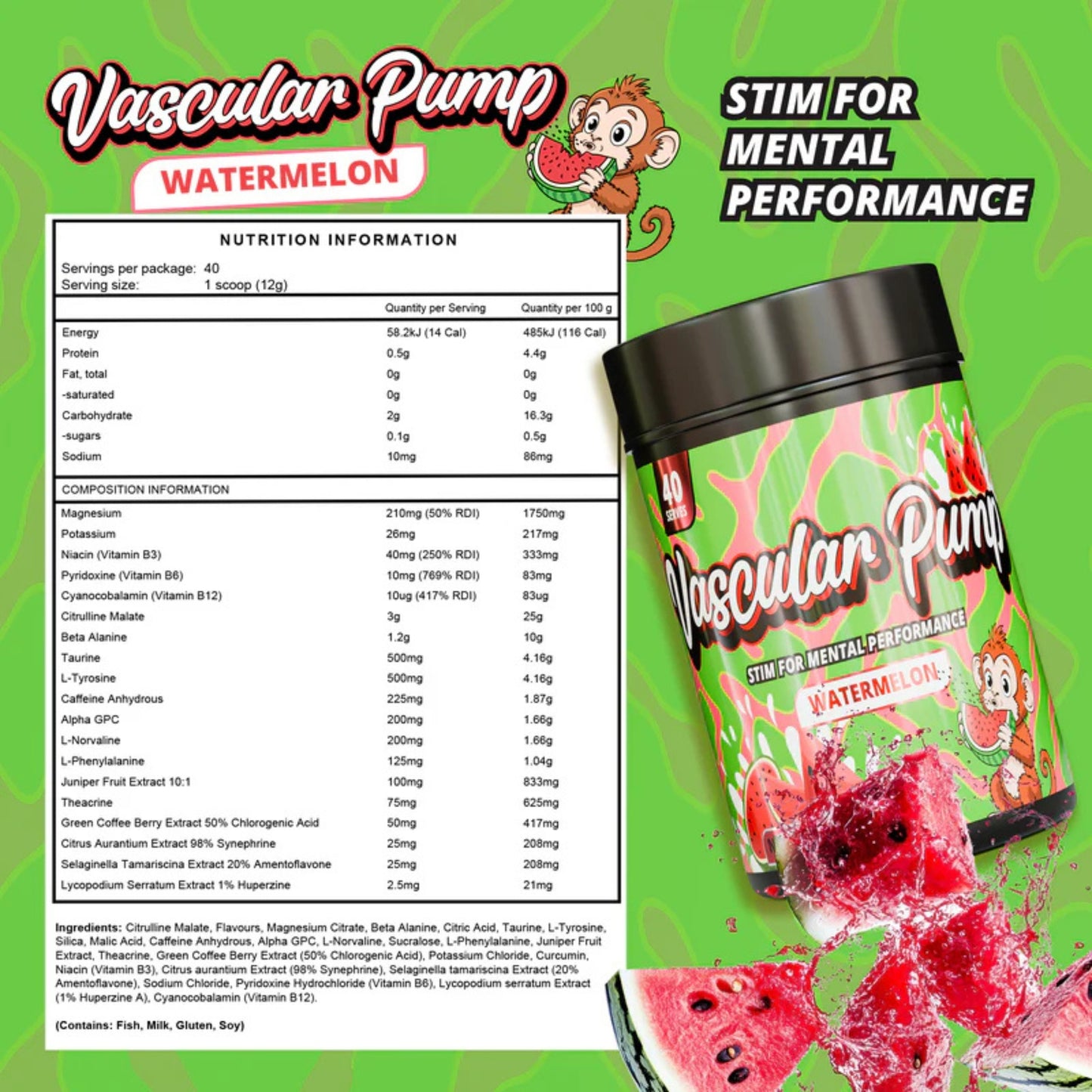 Vascular Pump Pre Workout
