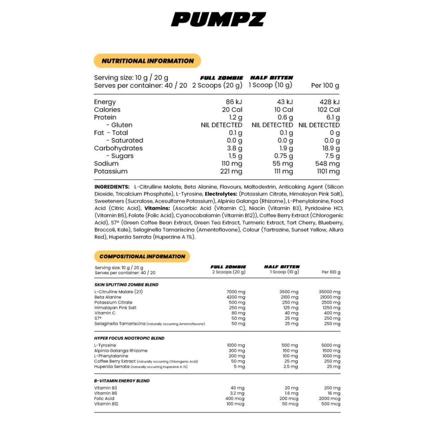 Zombie Labs Pumpz