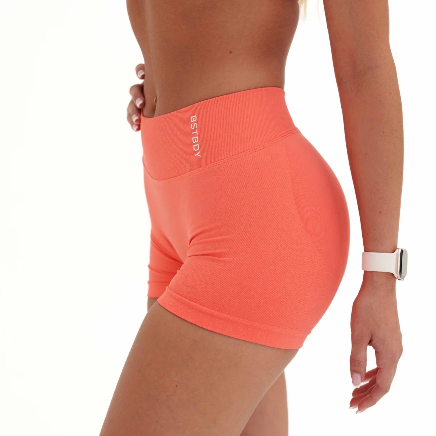 Best Body Dynamic V-Sculpt Shorts - Peach