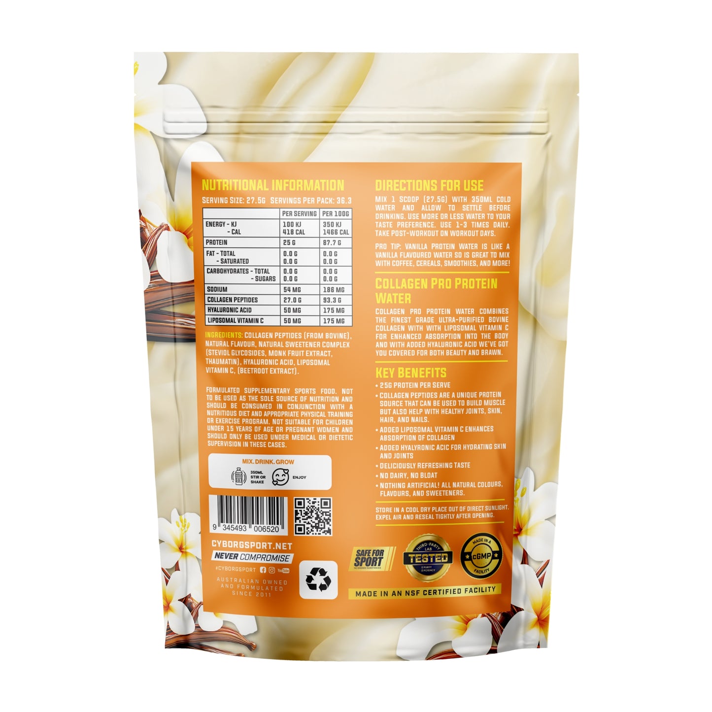 Cyborg Sport Collagen Pro Protein Water