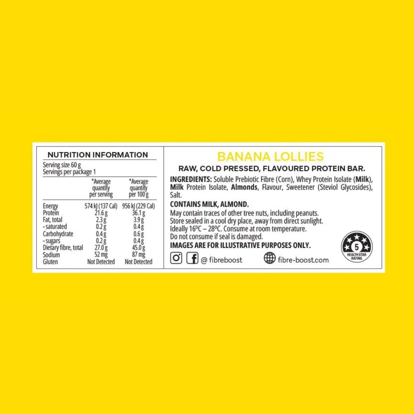 Fibre Boost Cold Pressed Protein Bars
