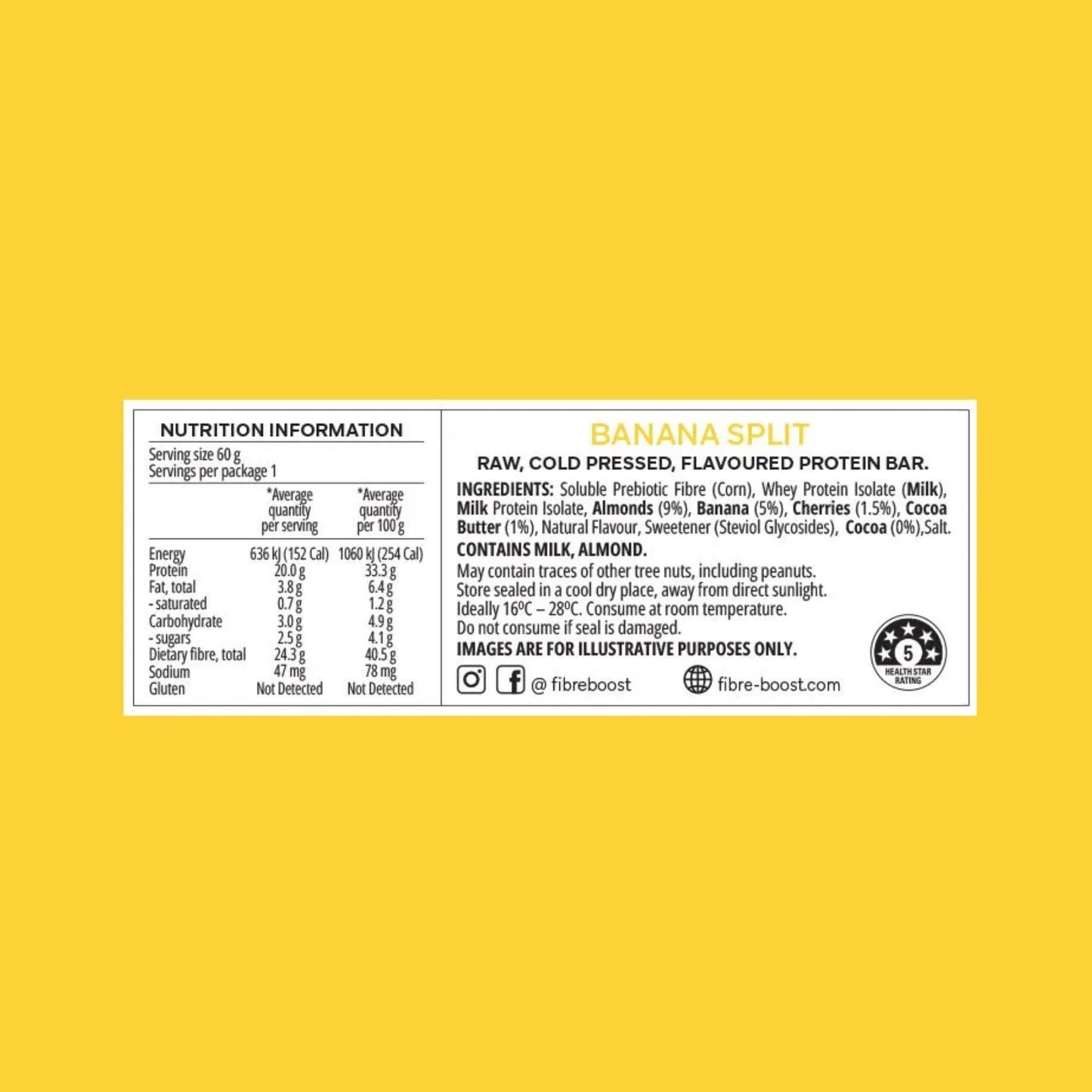 Fibre Boost Cold Pressed Protein Bars