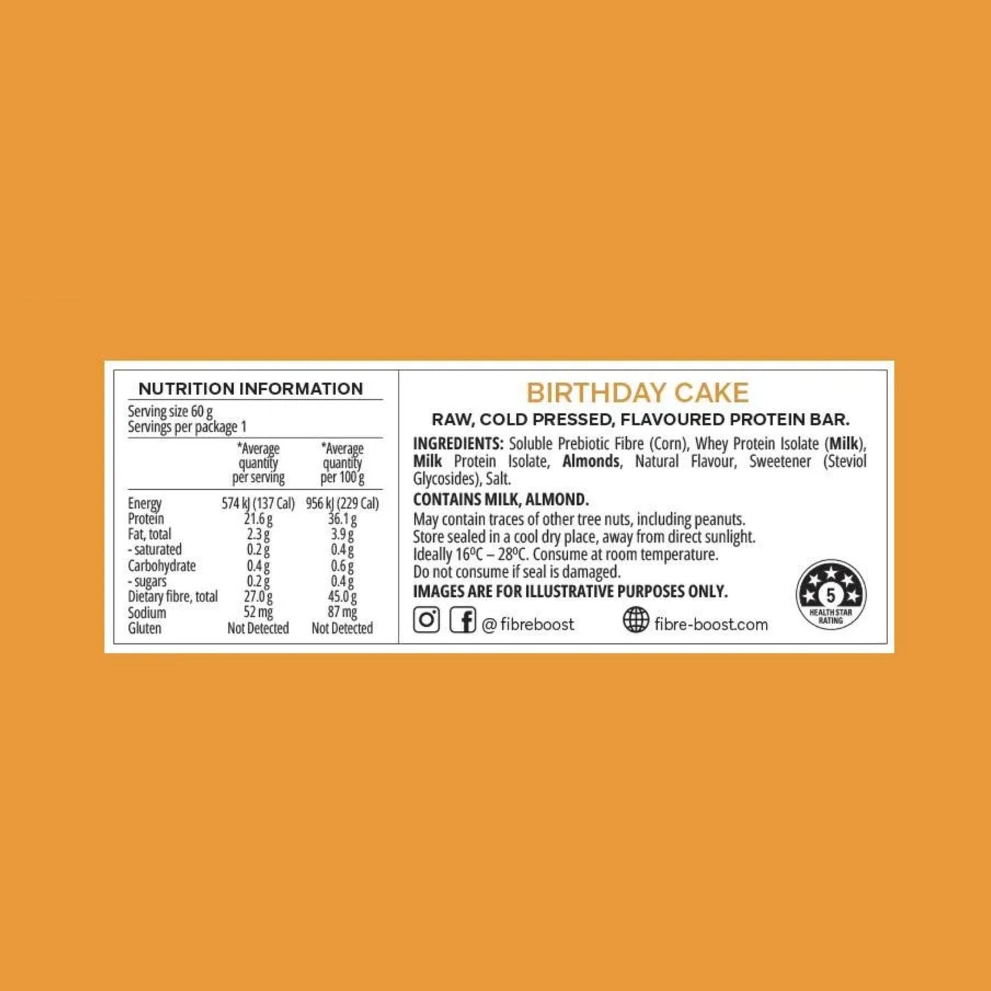 Fibre Boost Cold Pressed Protein Bars