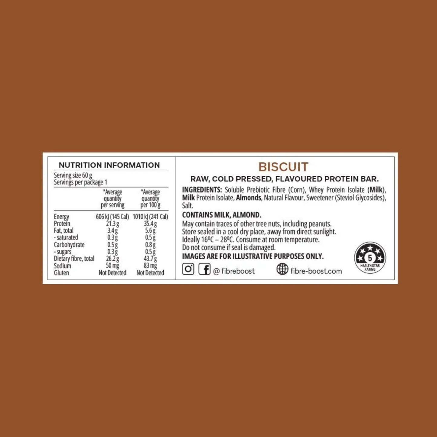 Fibre Boost Cold Pressed Protein Bars