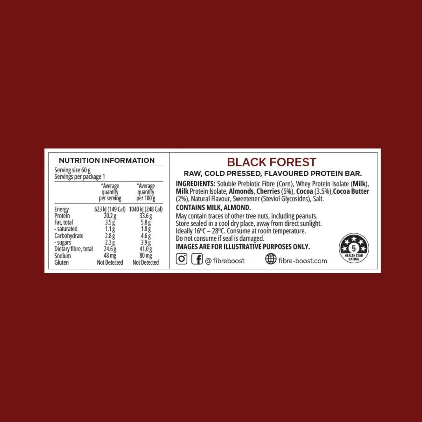 Fibre Boost Cold Pressed Protein Bars