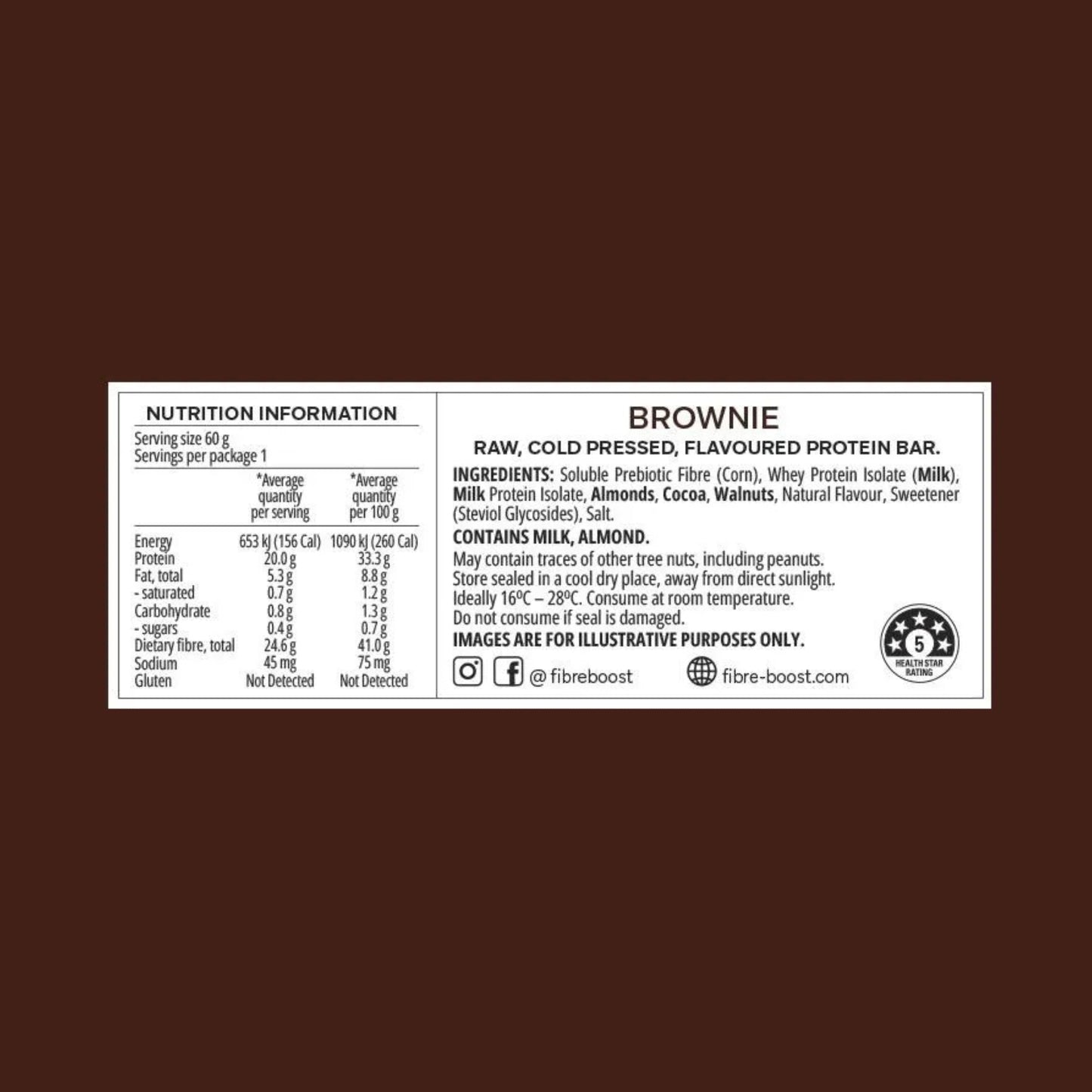 Fibre Boost Cold Pressed Protein Bars