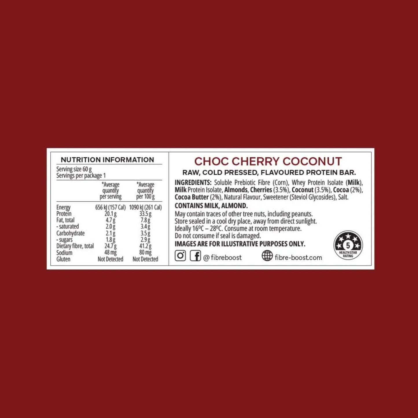 Fibre Boost Cold Pressed Protein Bars
