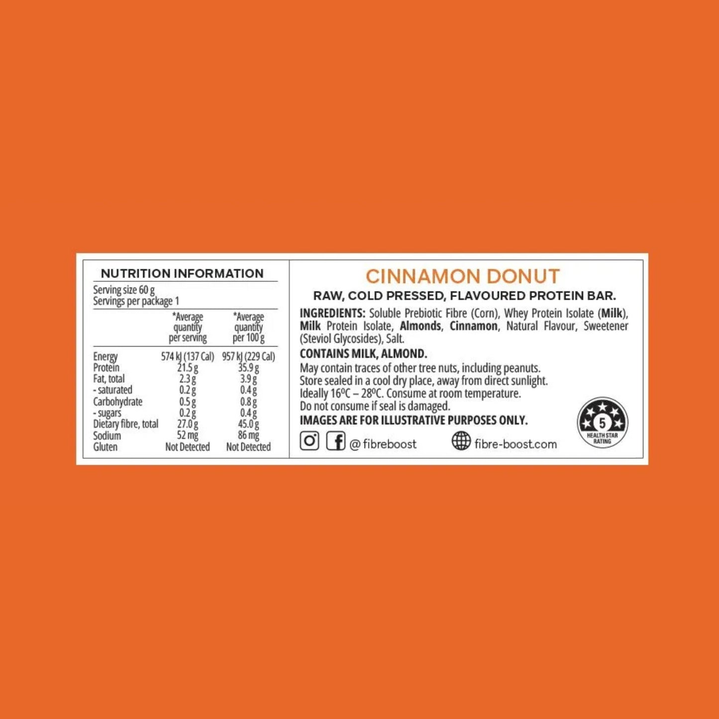 Fibre Boost Cold Pressed Protein Bars