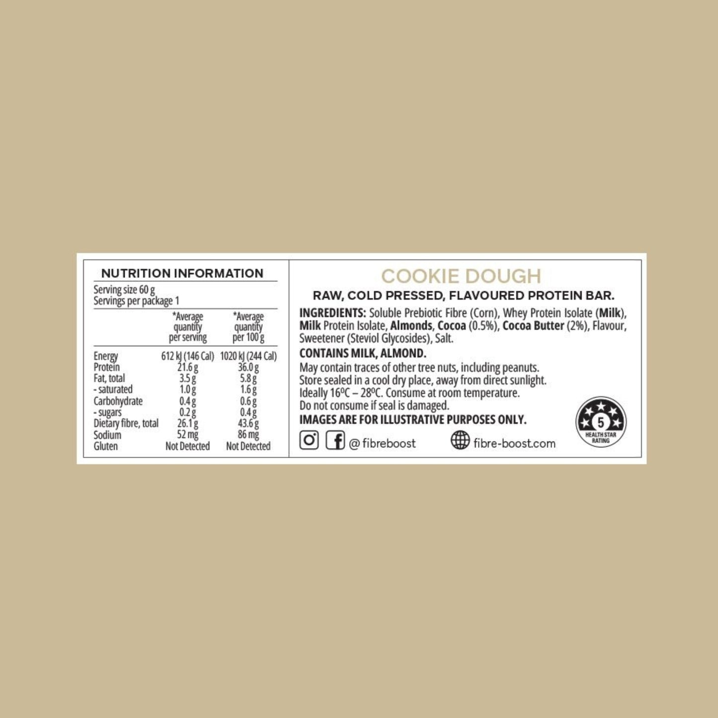 Fibre Boost Cold Pressed Protein Bars