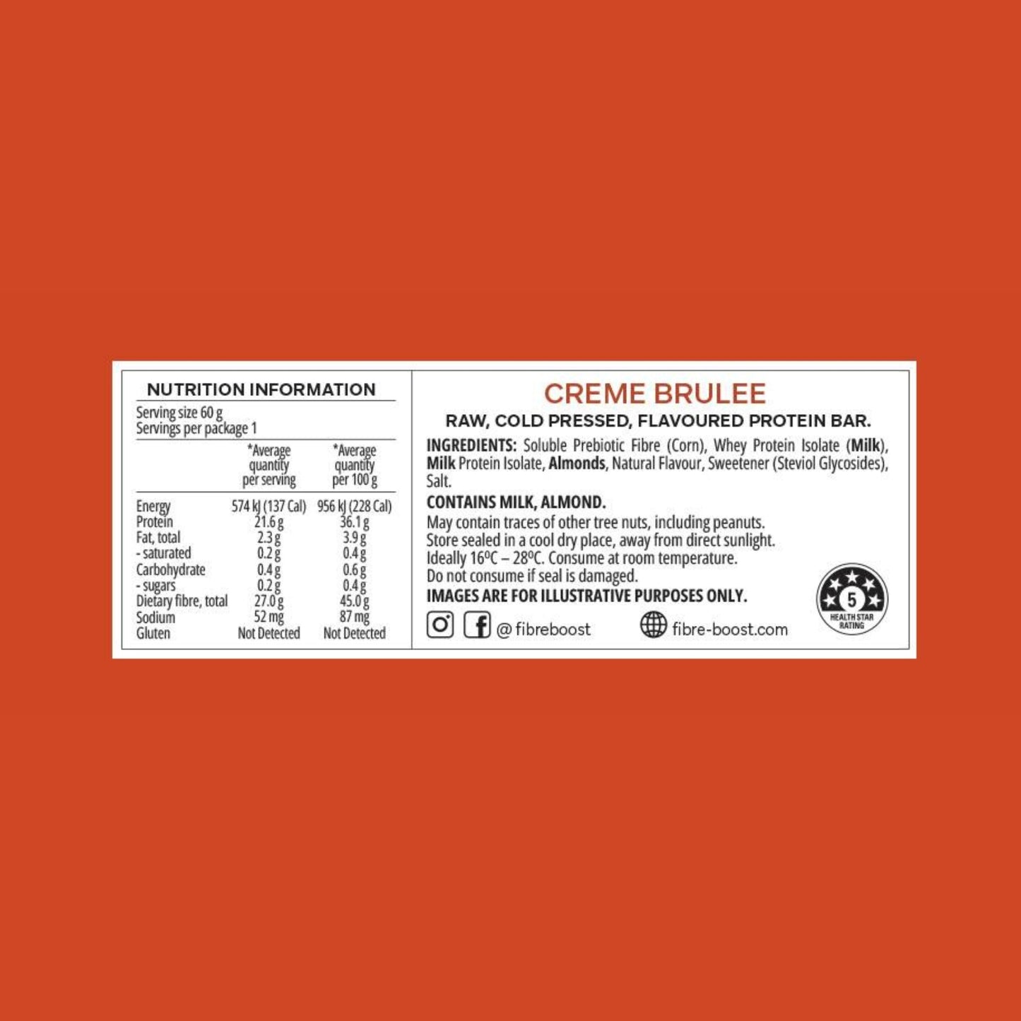 Fibre Boost Cold Pressed Protein Bars