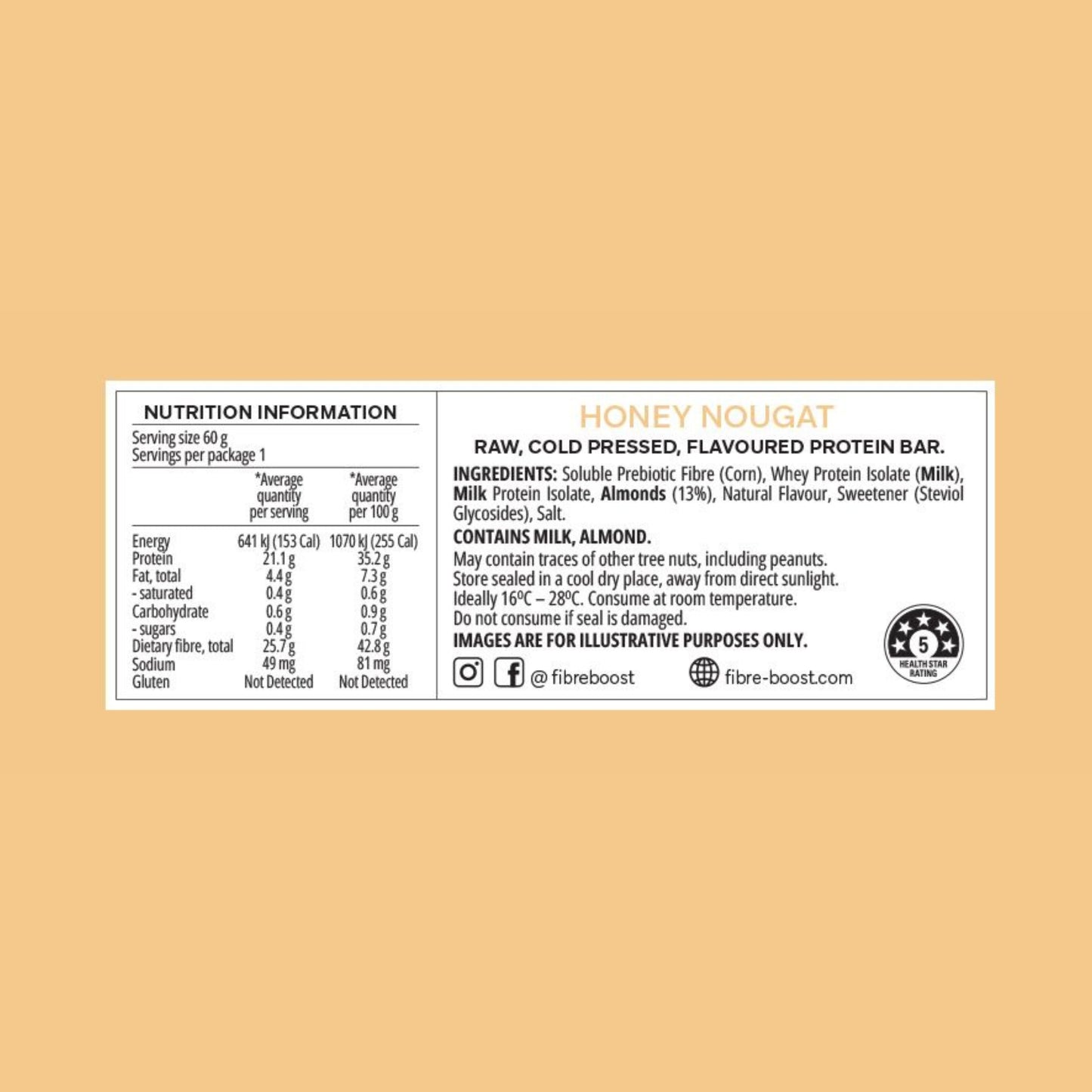 Fibre Boost Cold Pressed Protein Bars