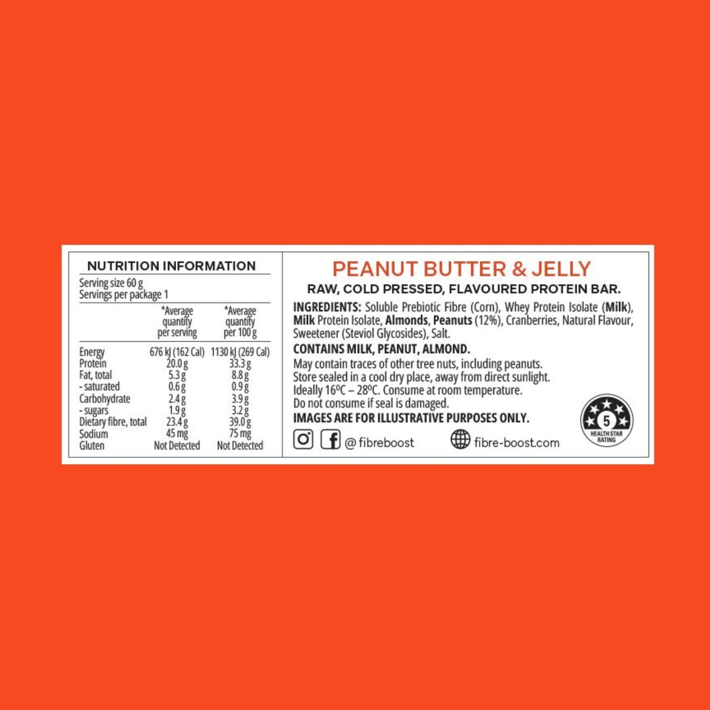 Fibre Boost Cold Pressed Protein Bars