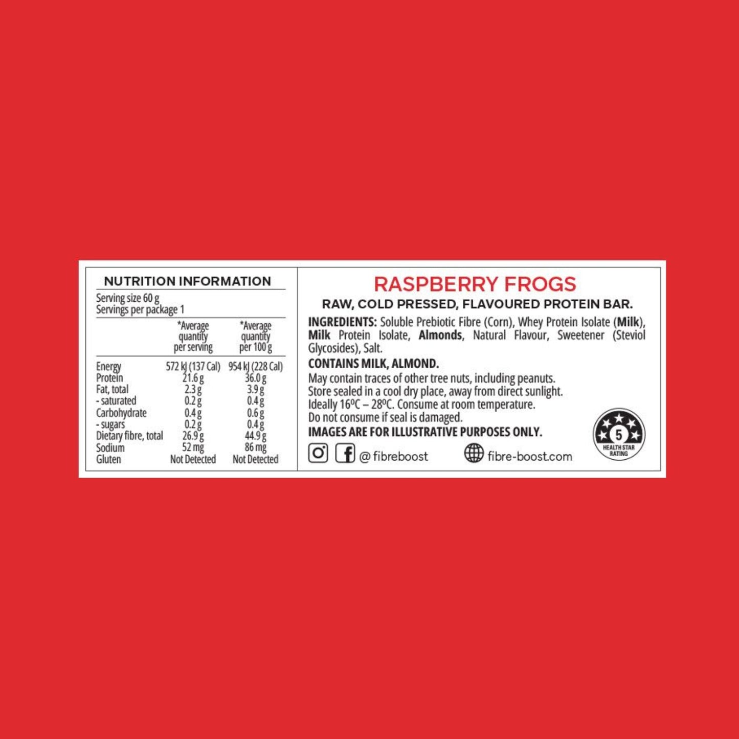Fibre Boost Cold Pressed Protein Bars