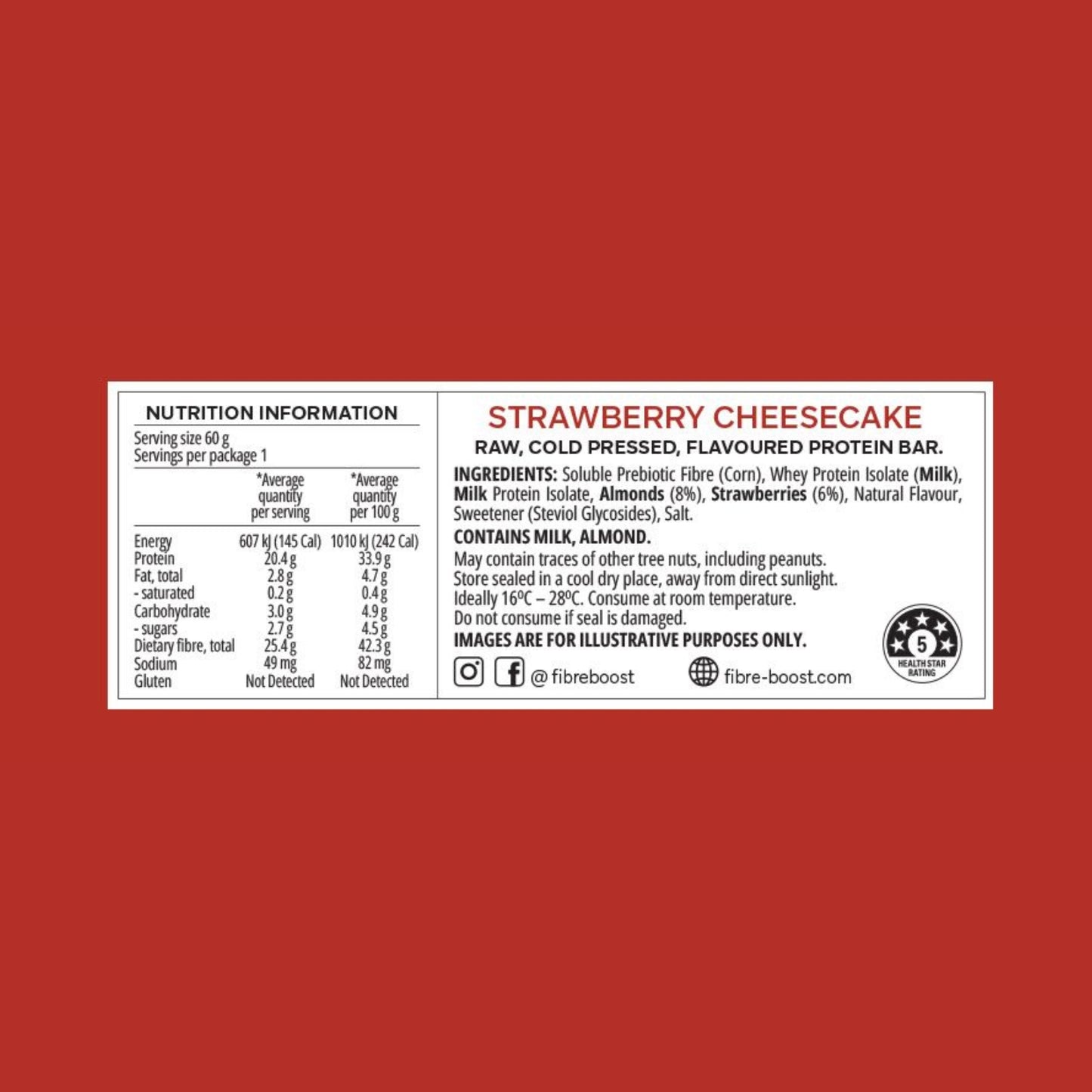 Fibre Boost Cold Pressed Protein Bars