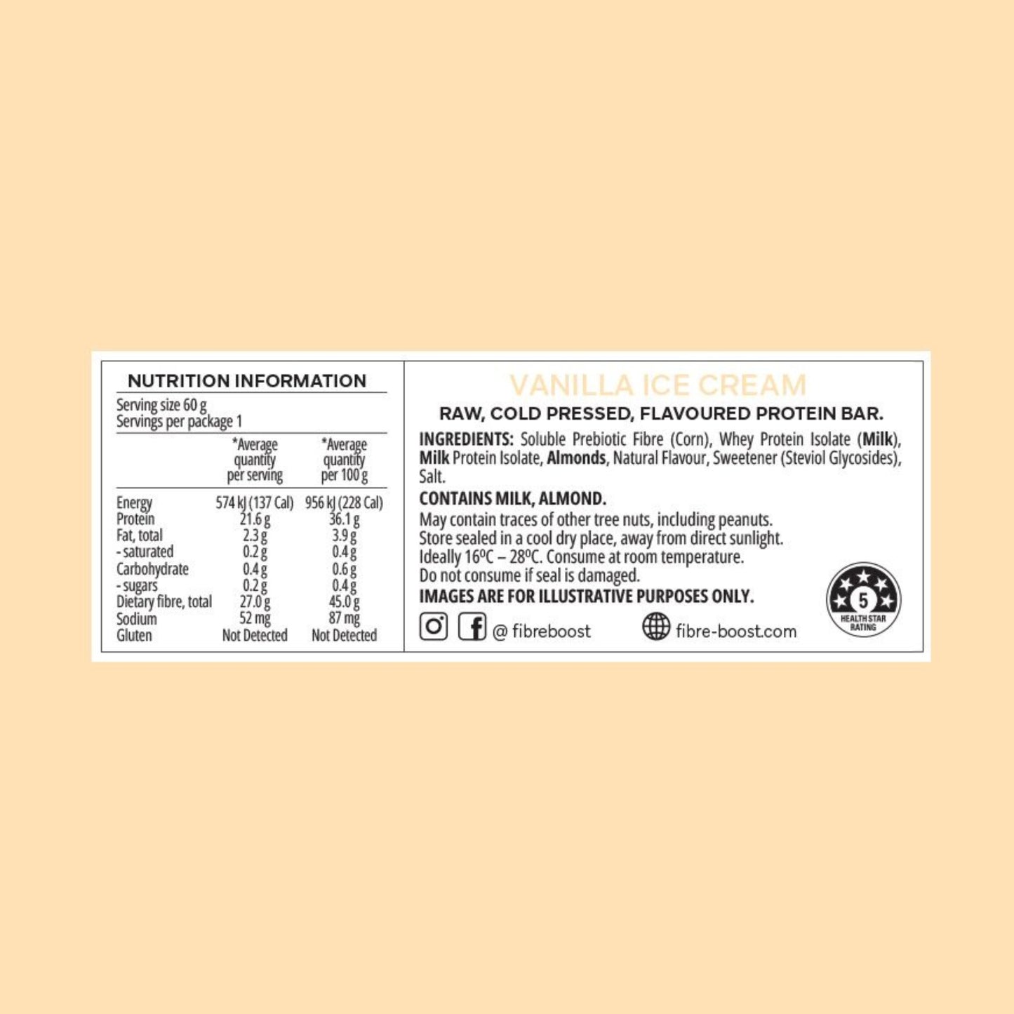Fibre Boost Cold Pressed Protein Bars
