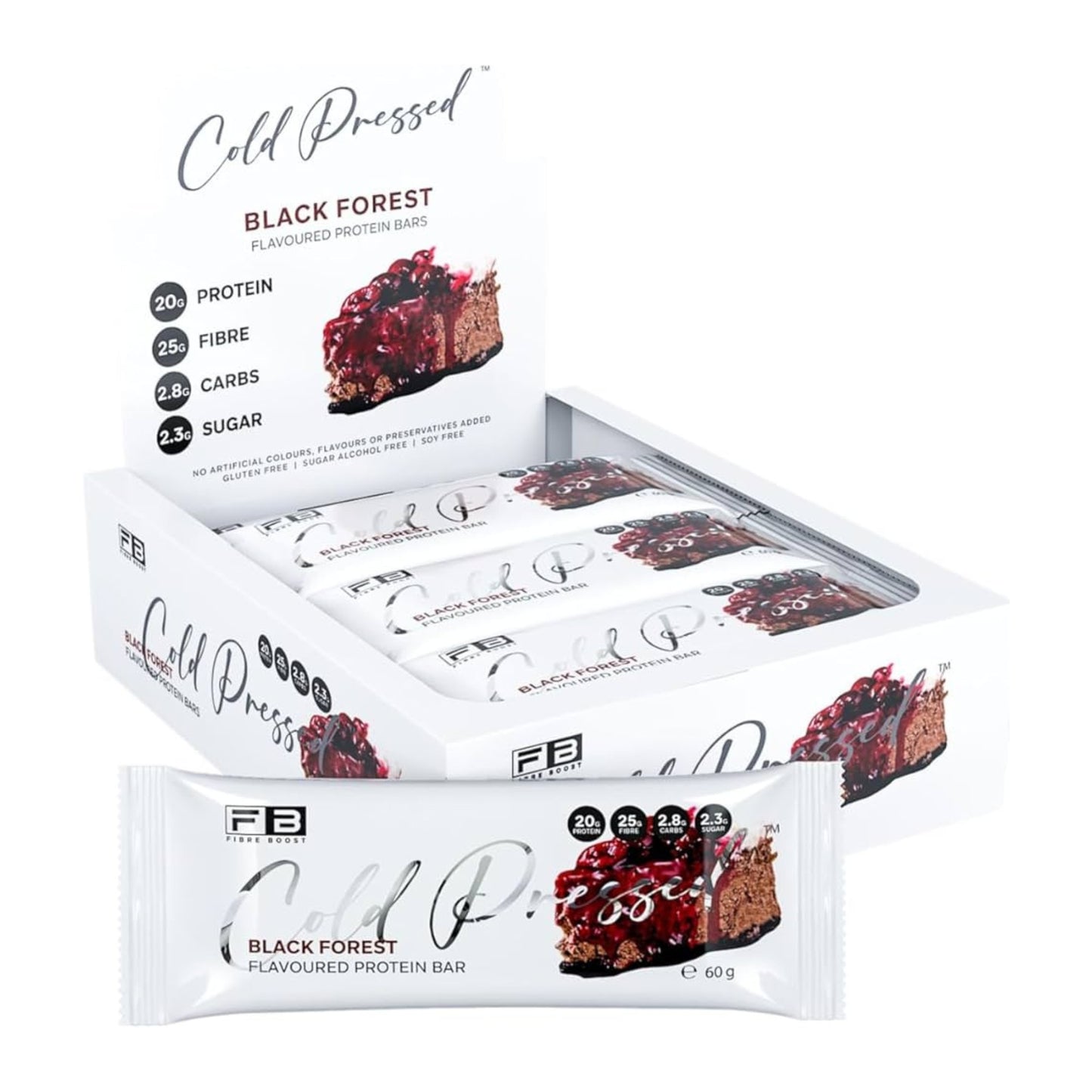 Fibre Boost Cold Pressed Protein Bars - Box of 12