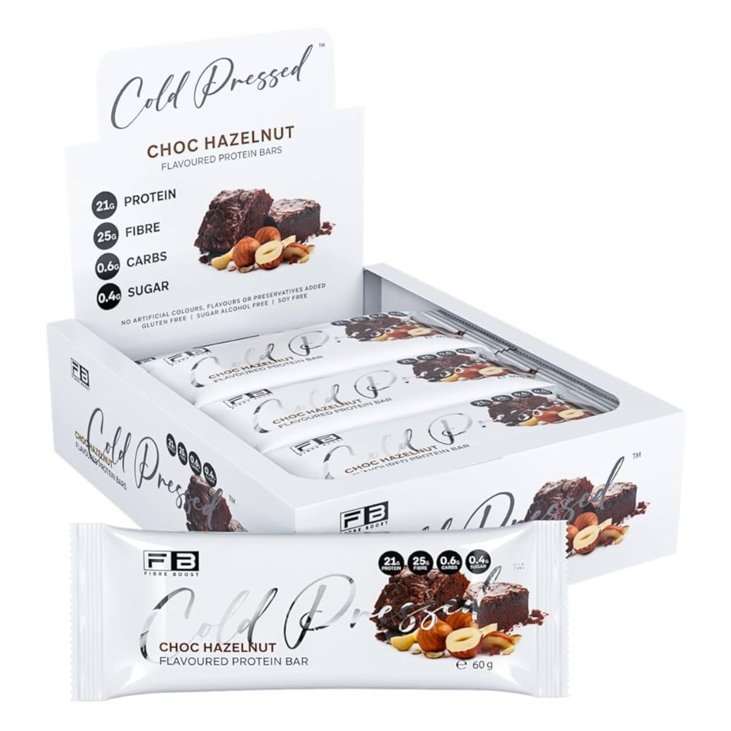 Fibre Boost Cold Pressed Protein Bars - Box of 12