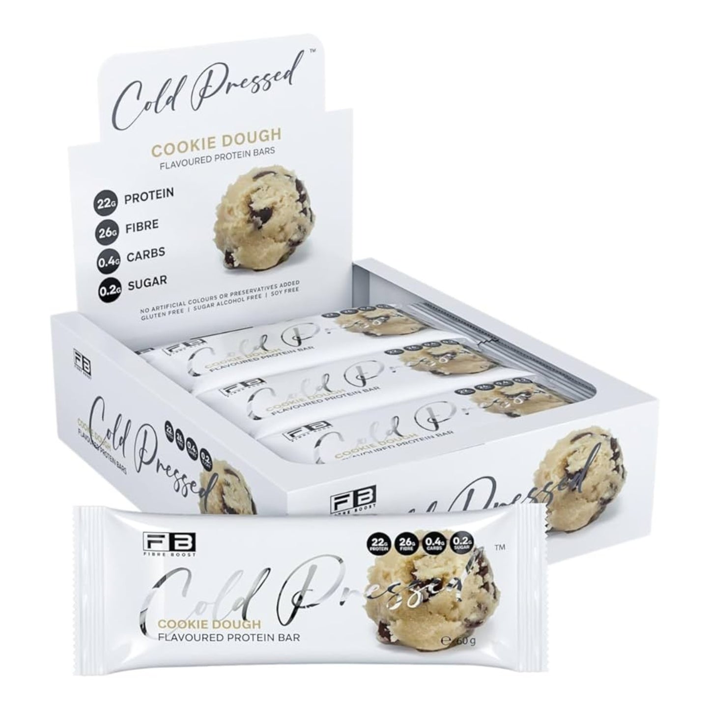 Fibre Boost Cold Pressed Protein Bars - Box of 12