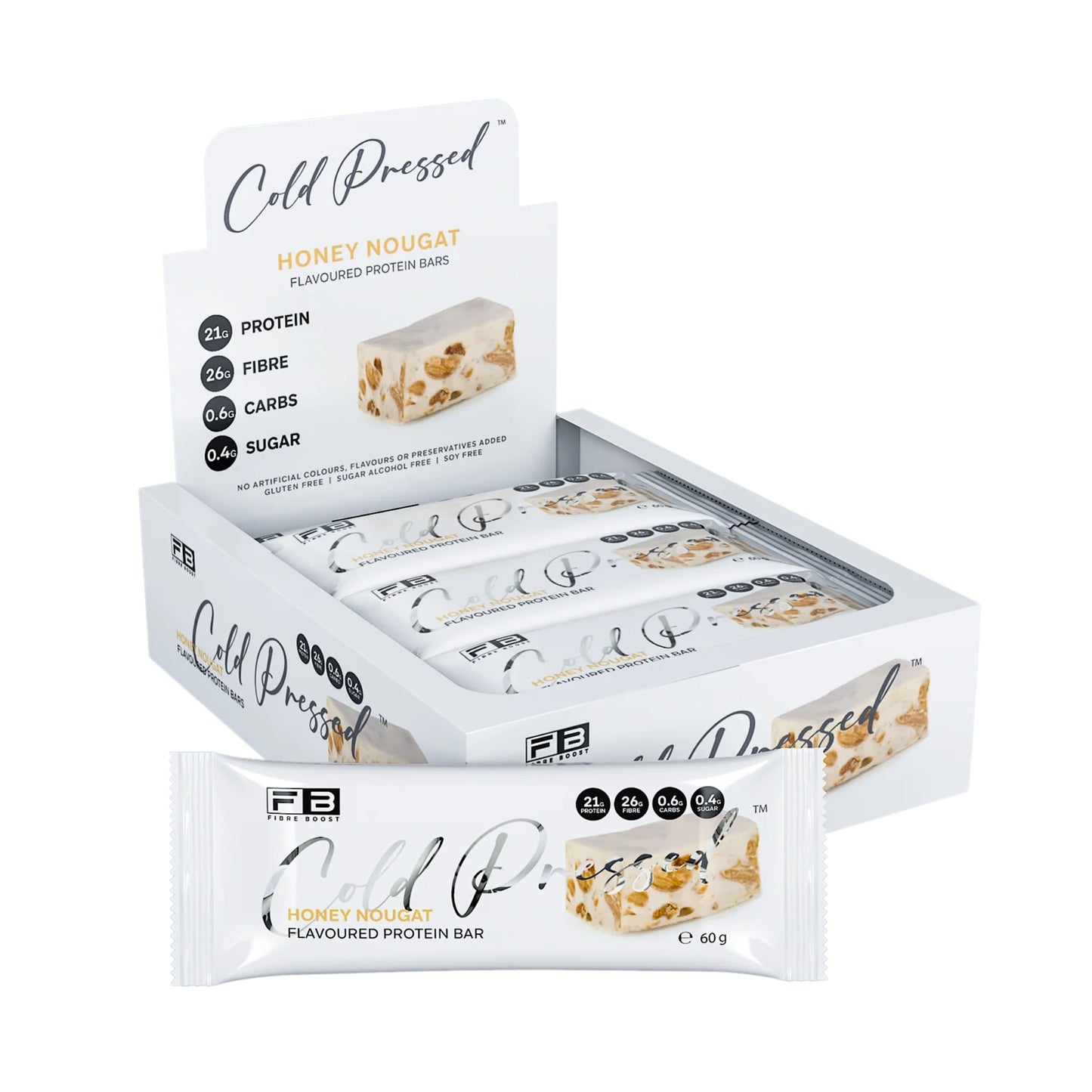 Fibre Boost Cold Pressed Protein Bars - Box of 12