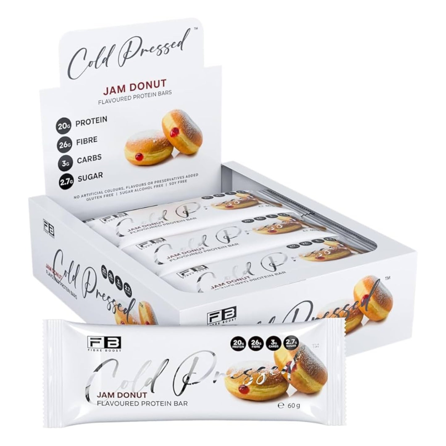Fibre Boost Cold Pressed Protein Bars - Box of 12