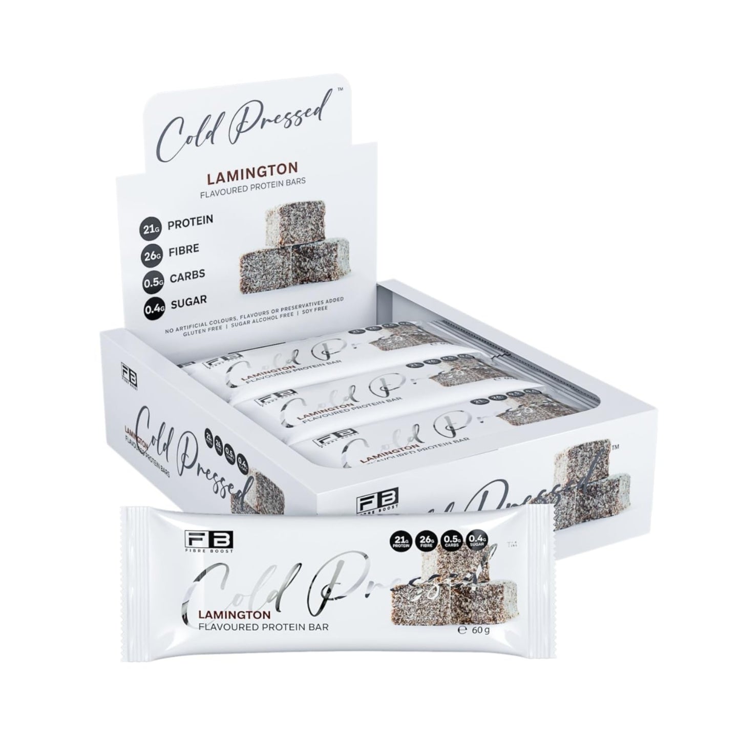 Fibre Boost Cold Pressed Protein Bars - Box of 12