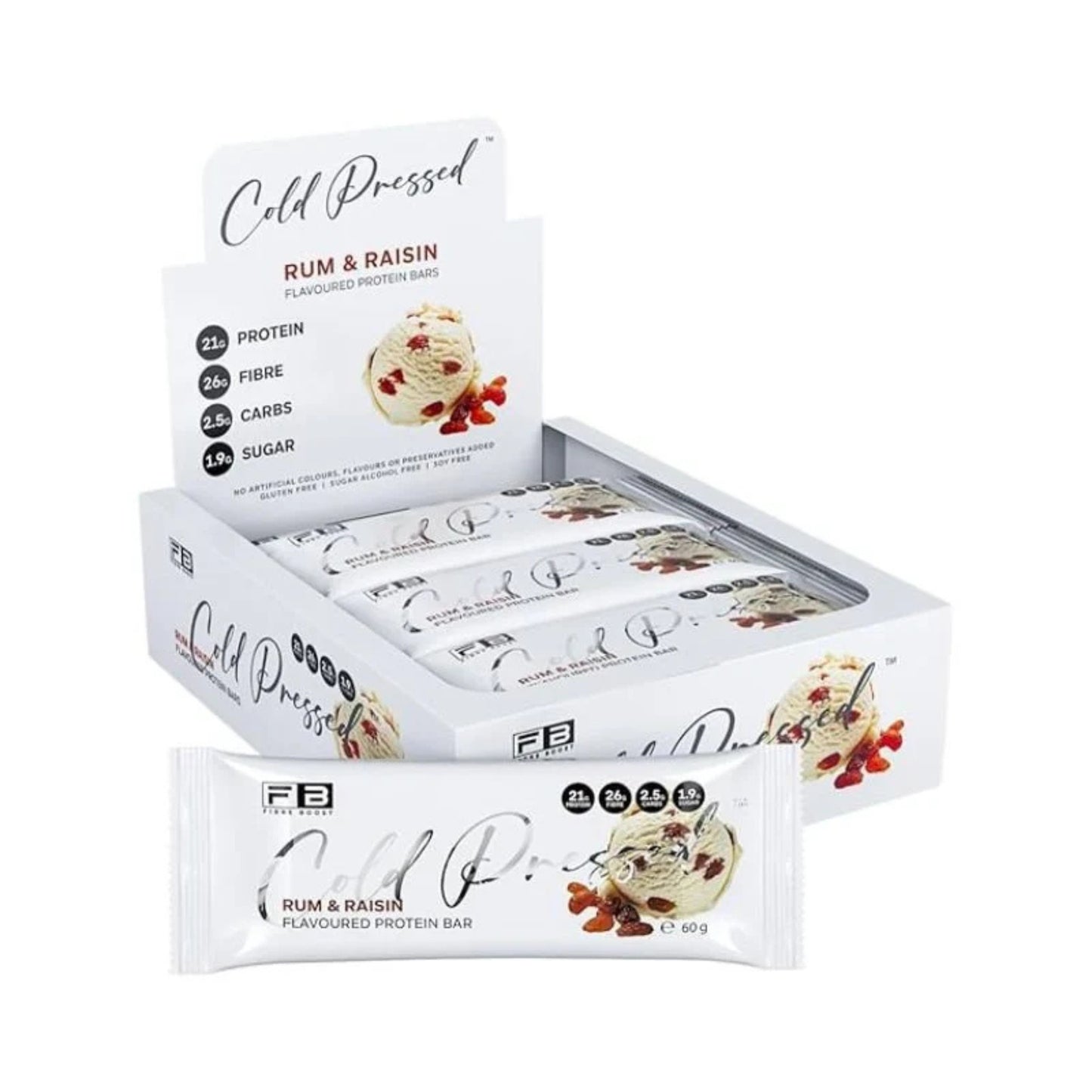 Fibre Boost Cold Pressed Protein Bars - Box of 12