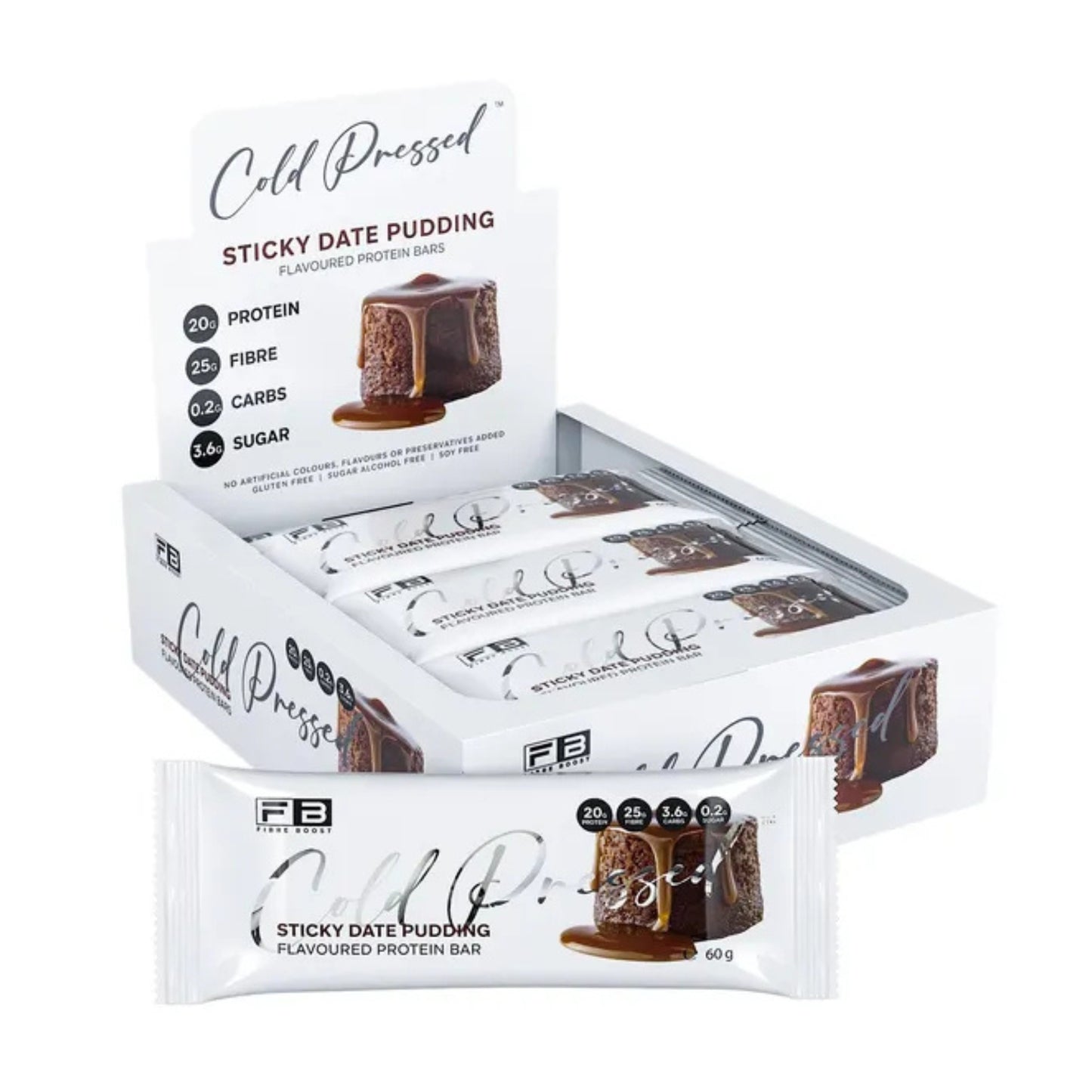 Fibre Boost Cold Pressed Protein Bars - Box of 12