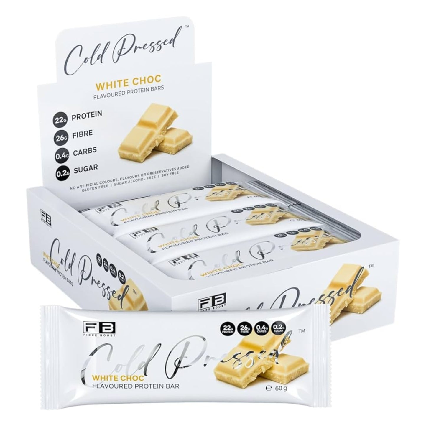 Fibre Boost Cold Pressed Protein Bars - Box of 12