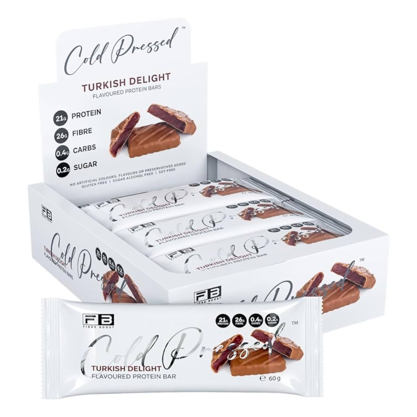 Fibre Boost Cold Pressed Protein Bars - Box of 12