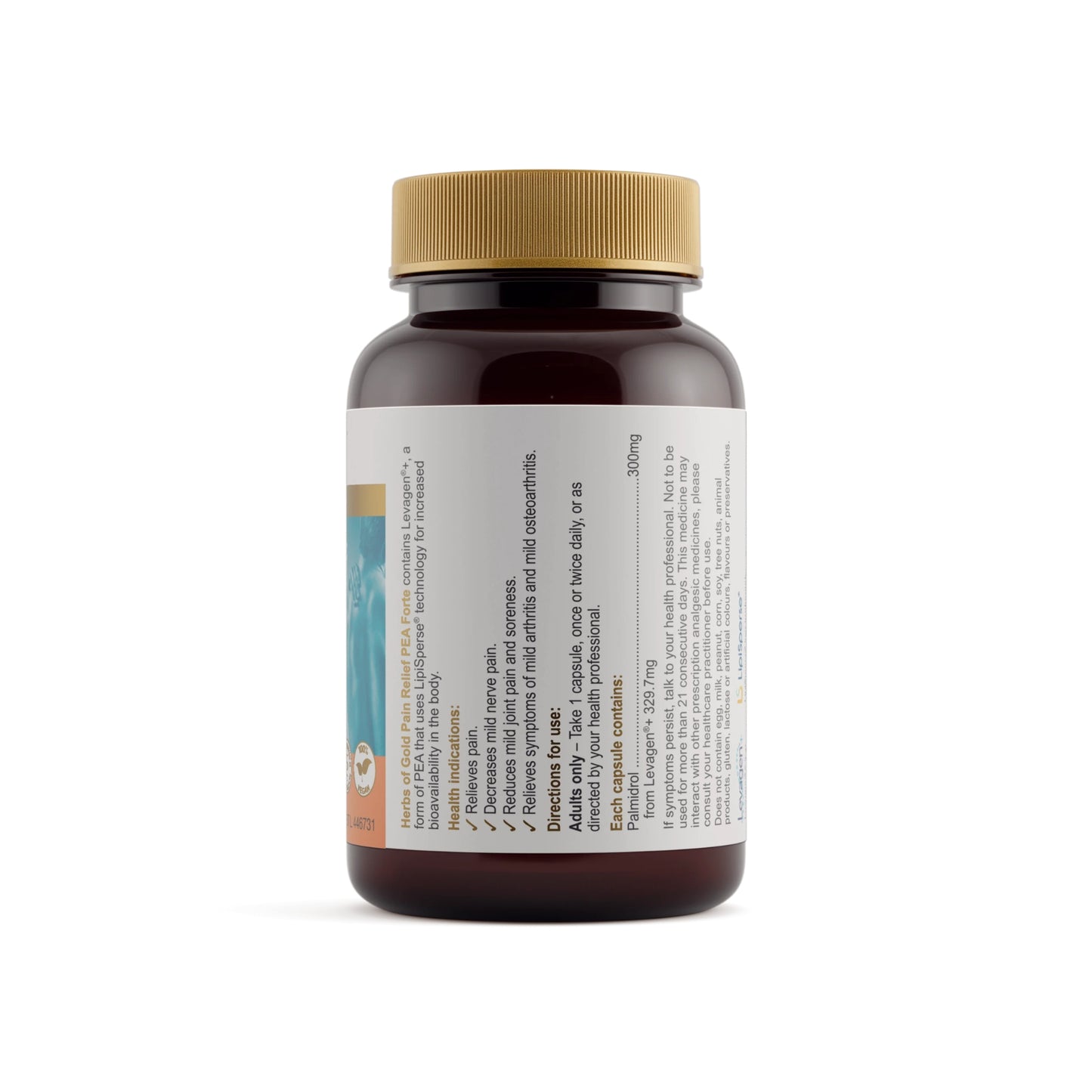 Herbs of Gold Pain Relief PEA Forte