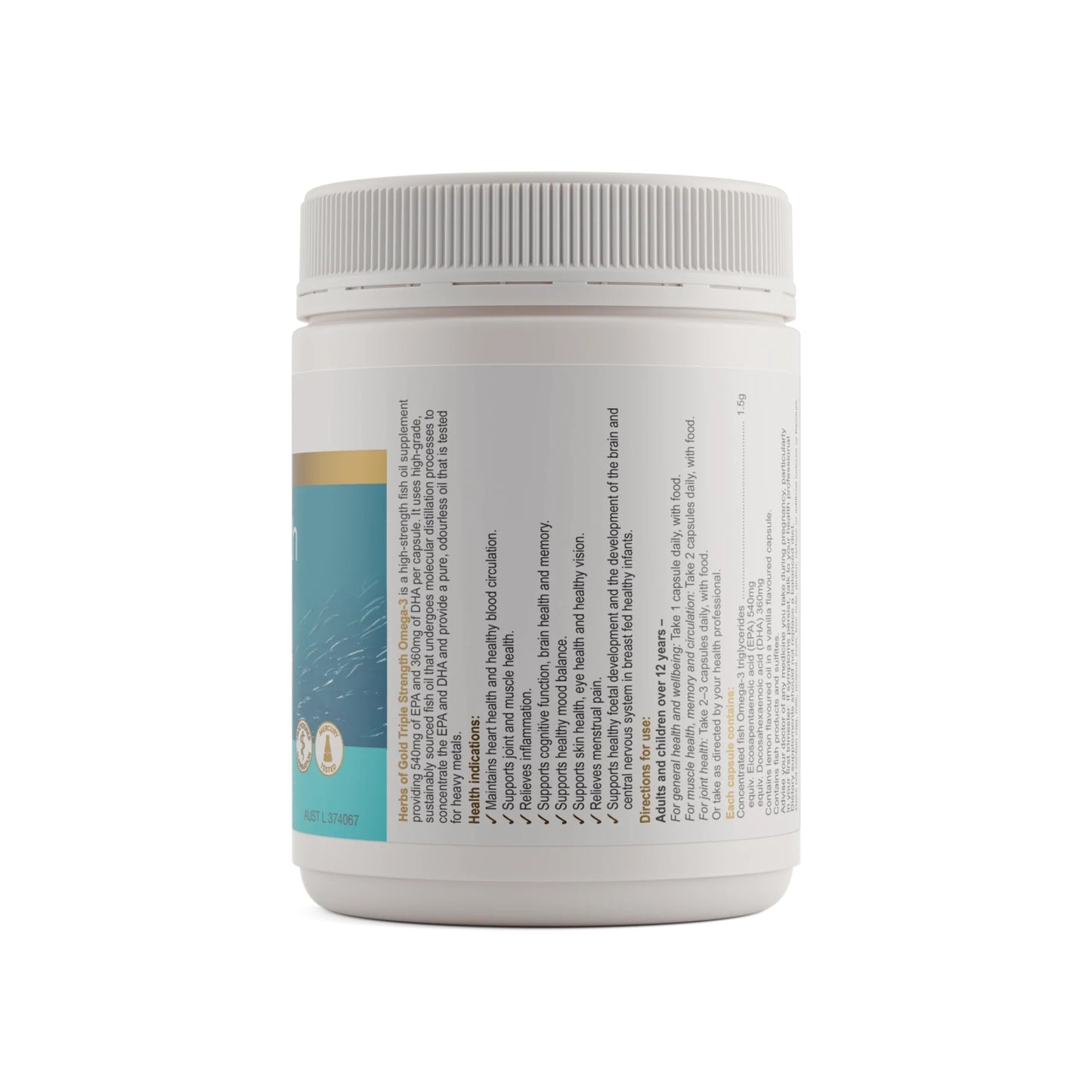 Herbs of Gold Triple Strength Omega-3
