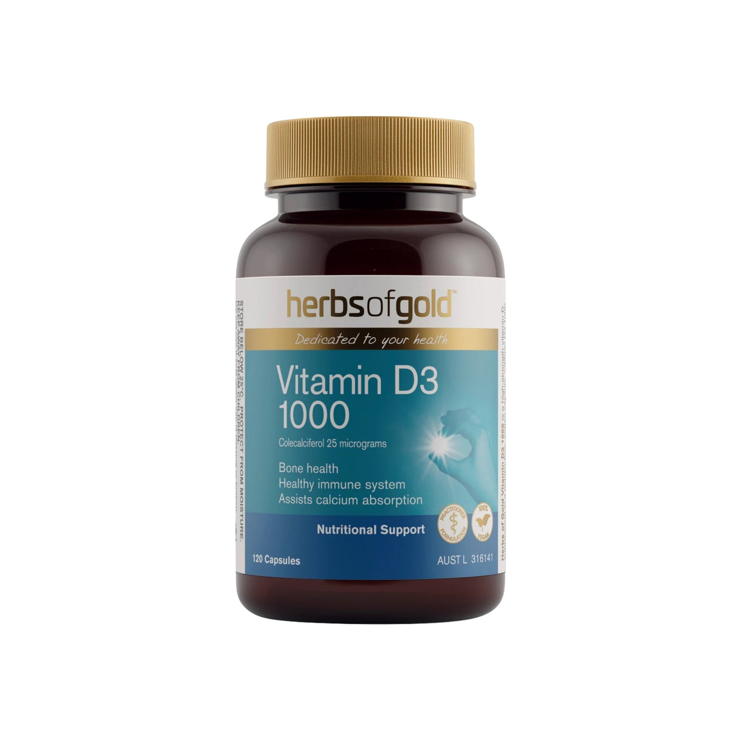 Herbs of Gold Vitamin D3 1000