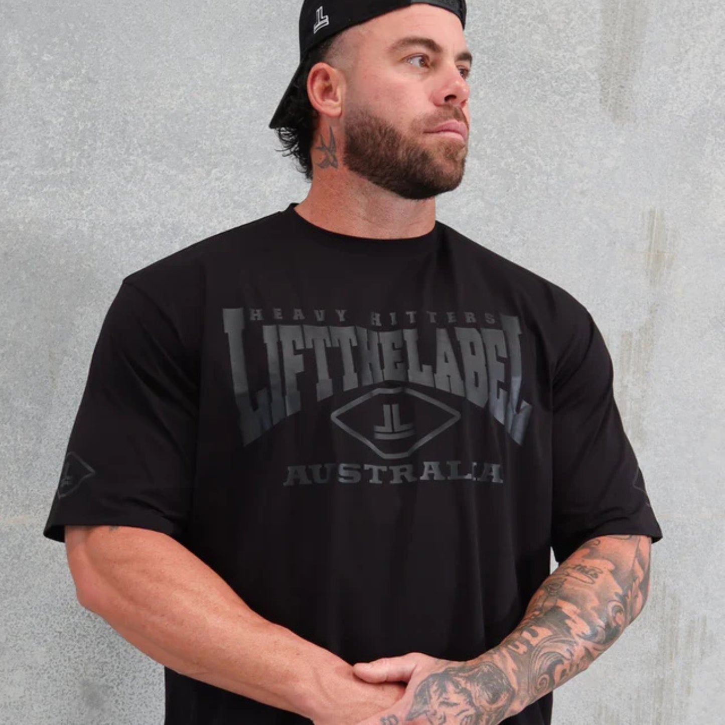 Lift The Label Home Tee - Black / Black