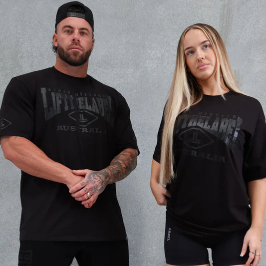 Lift The Label Home Tee - Black / Black