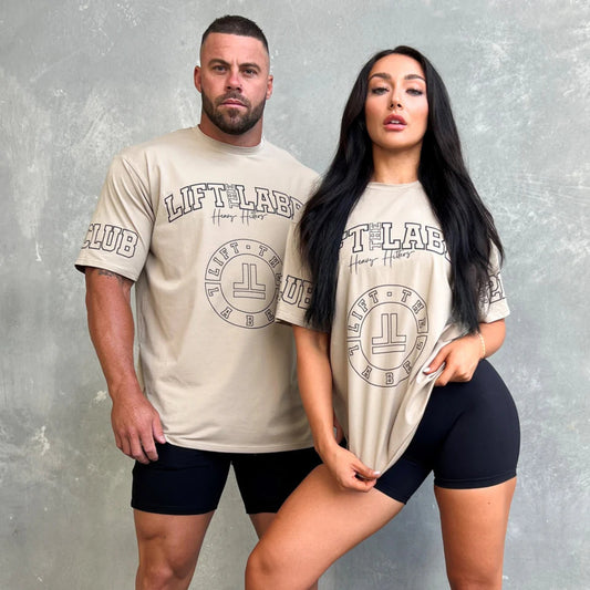 Lift The Label Prints Tee - Beige