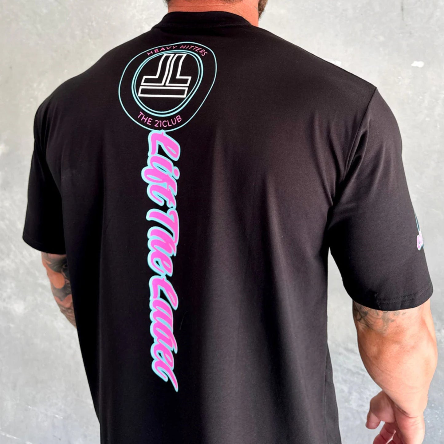 Lift The Label Varsity Tee - Black / Pink