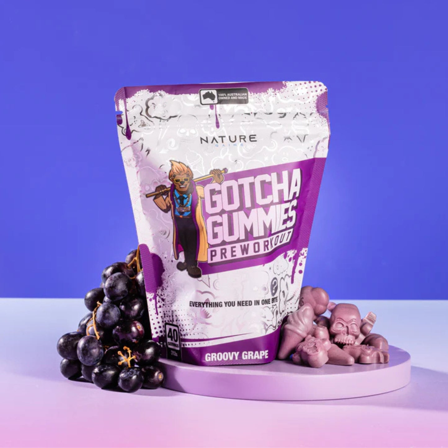 Nature Gains Gotcha Pre-Workout Gummies