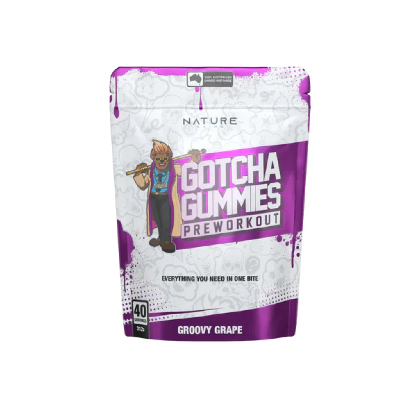 Nature Gains Gotcha Pre-Workout Gummies