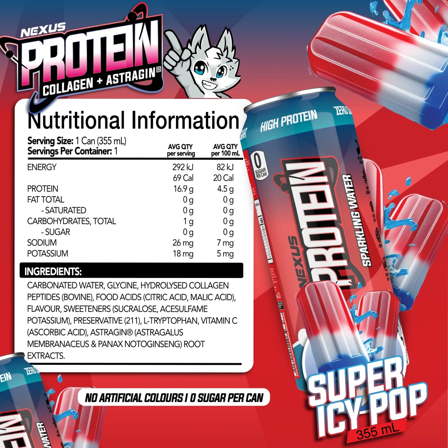 Nexus Super Protein Sparkling RTD