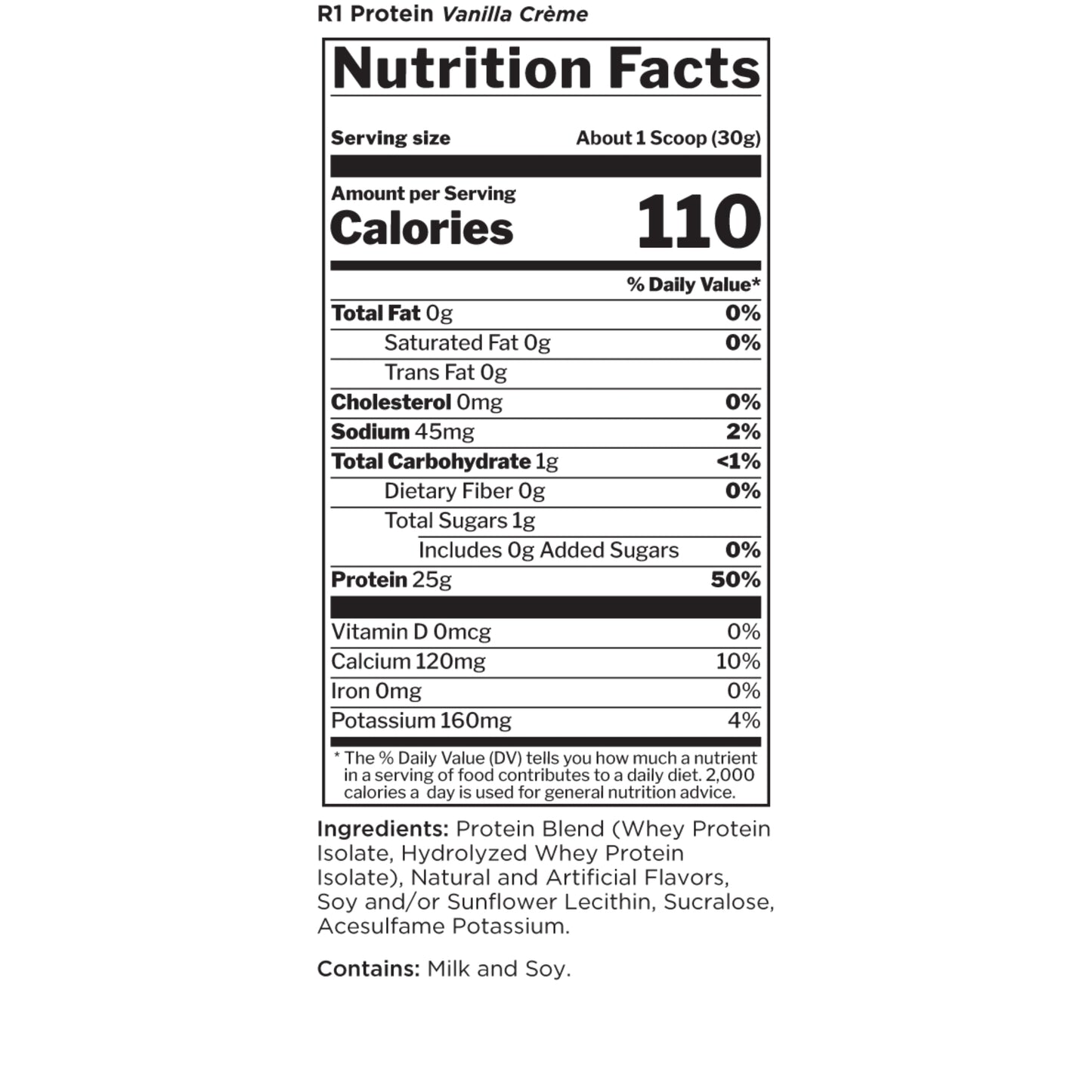 Rule 1 Whey Protein Isolate