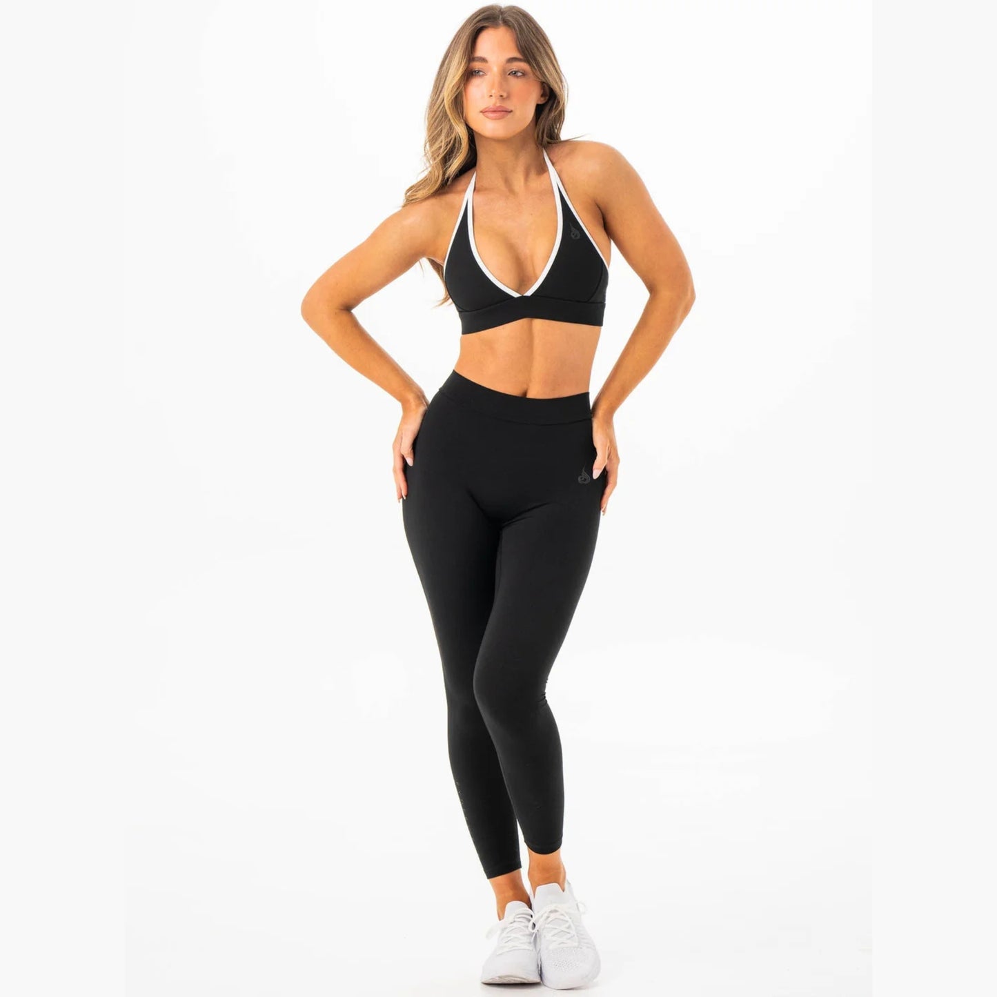 Ryderwear NKD Contrast Halter Bra - Black