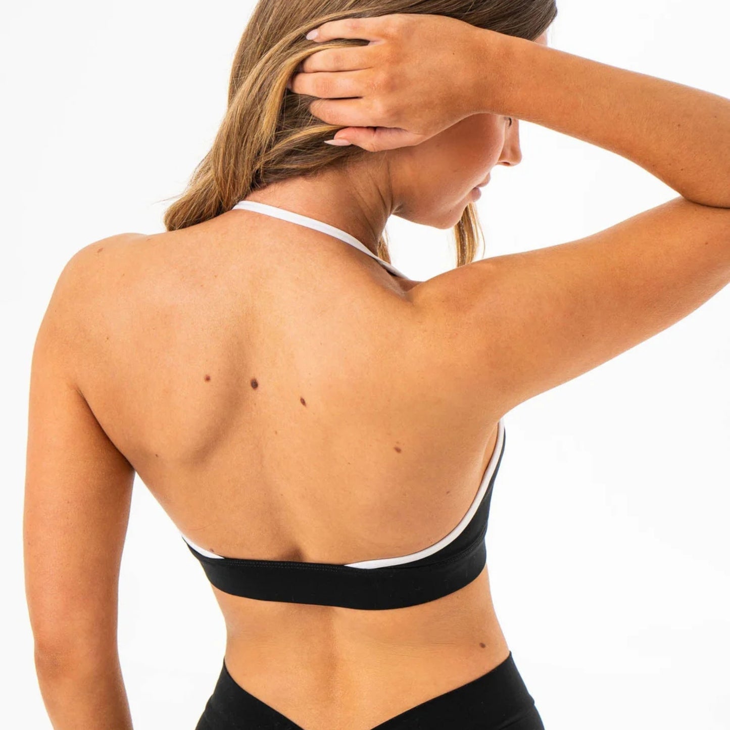 Ryderwear NKD Contrast Halter Bra - Black
