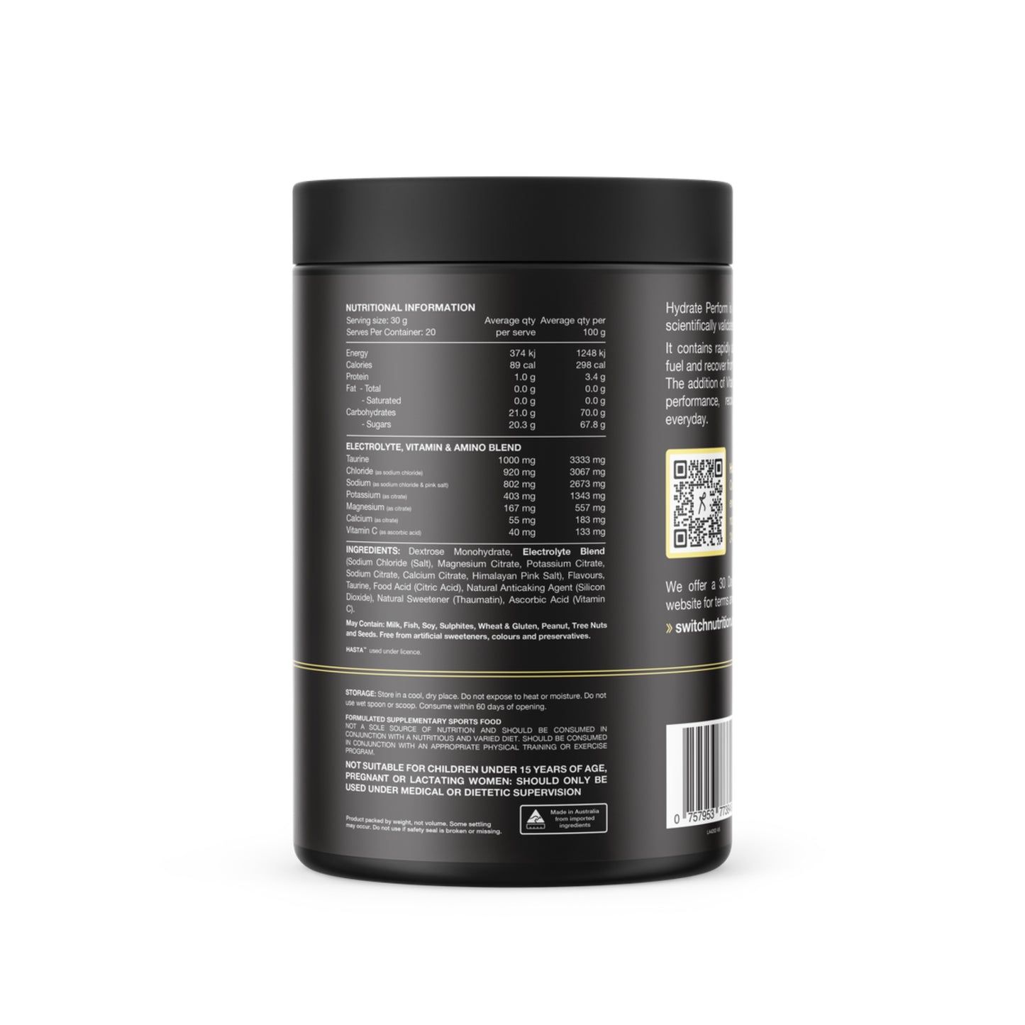 Switch Nutrition Hydrate Perform
