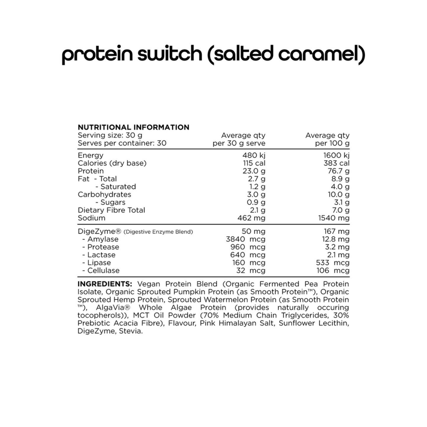 Switch Nutrition Protein Switch