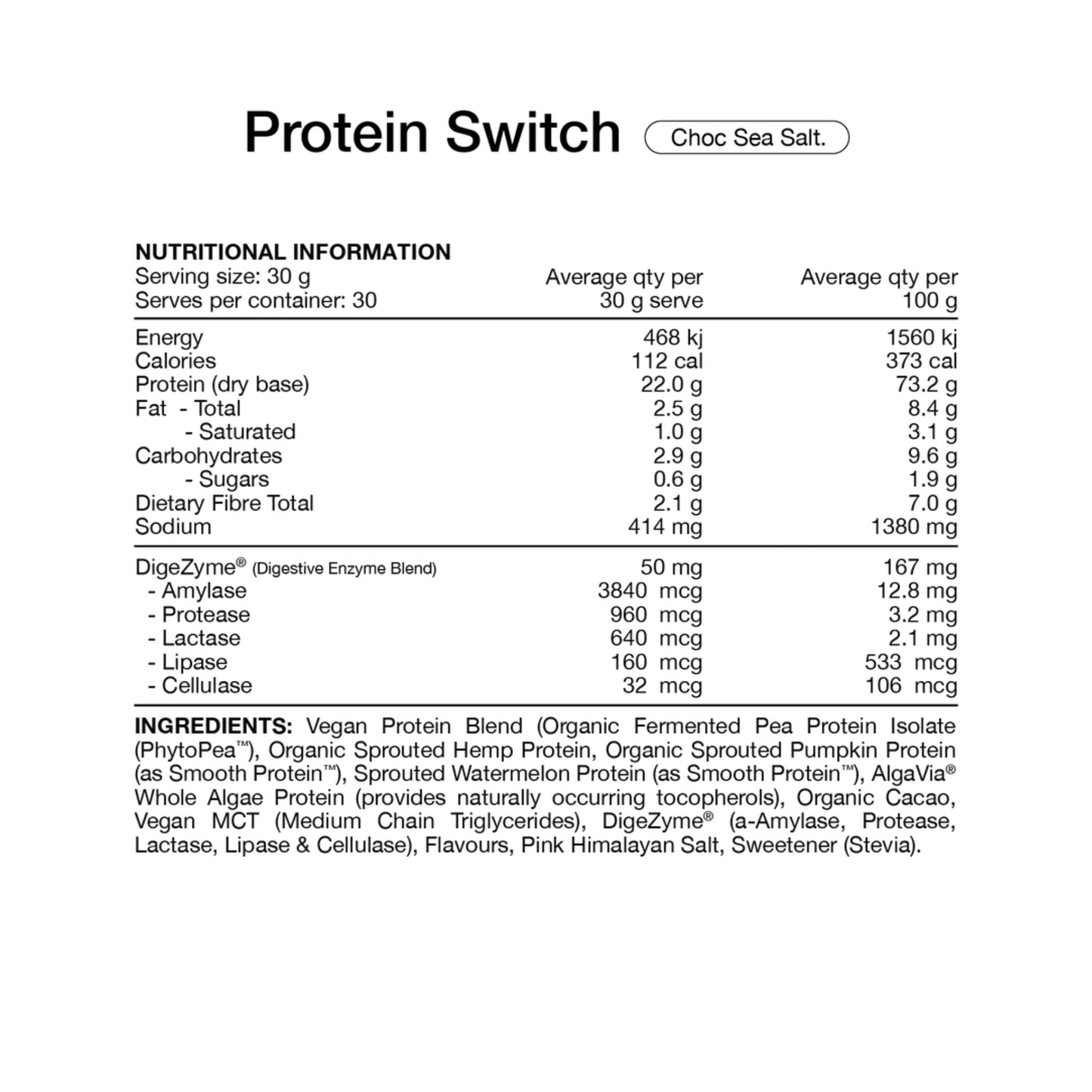 Switch Nutrition Protein Switch